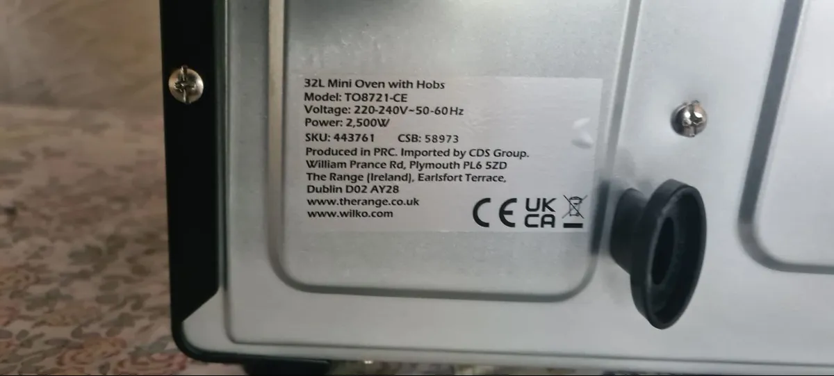 Electric Oven with Hot Plates 1500W - Image 3