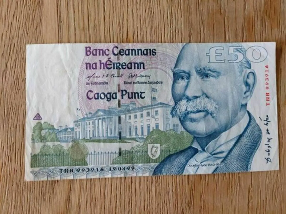 Old Irish C Series 50 Pounds Banknote - Delivery - Image 4