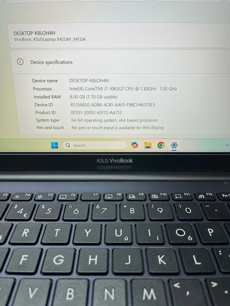 Asus i7 pro 8gb RAM windows 11 - Image 4