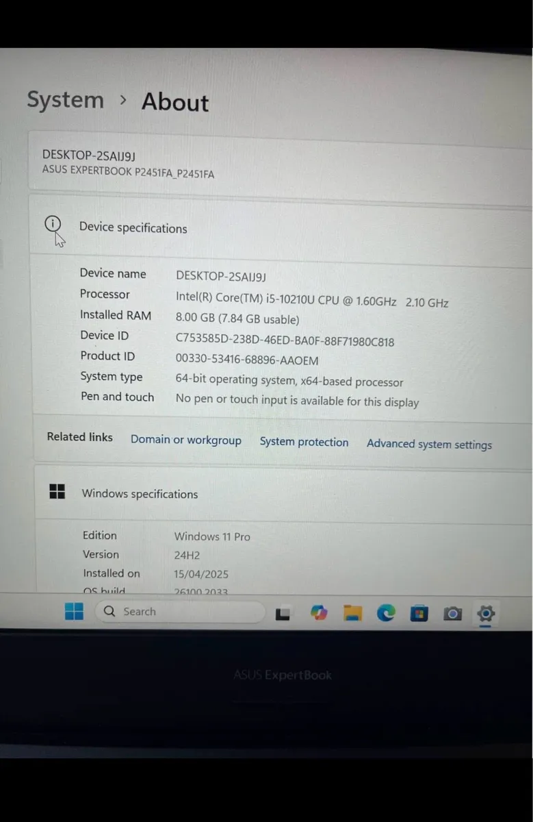 Asus laptop i5 pro 10gen windows 11 - Image 2