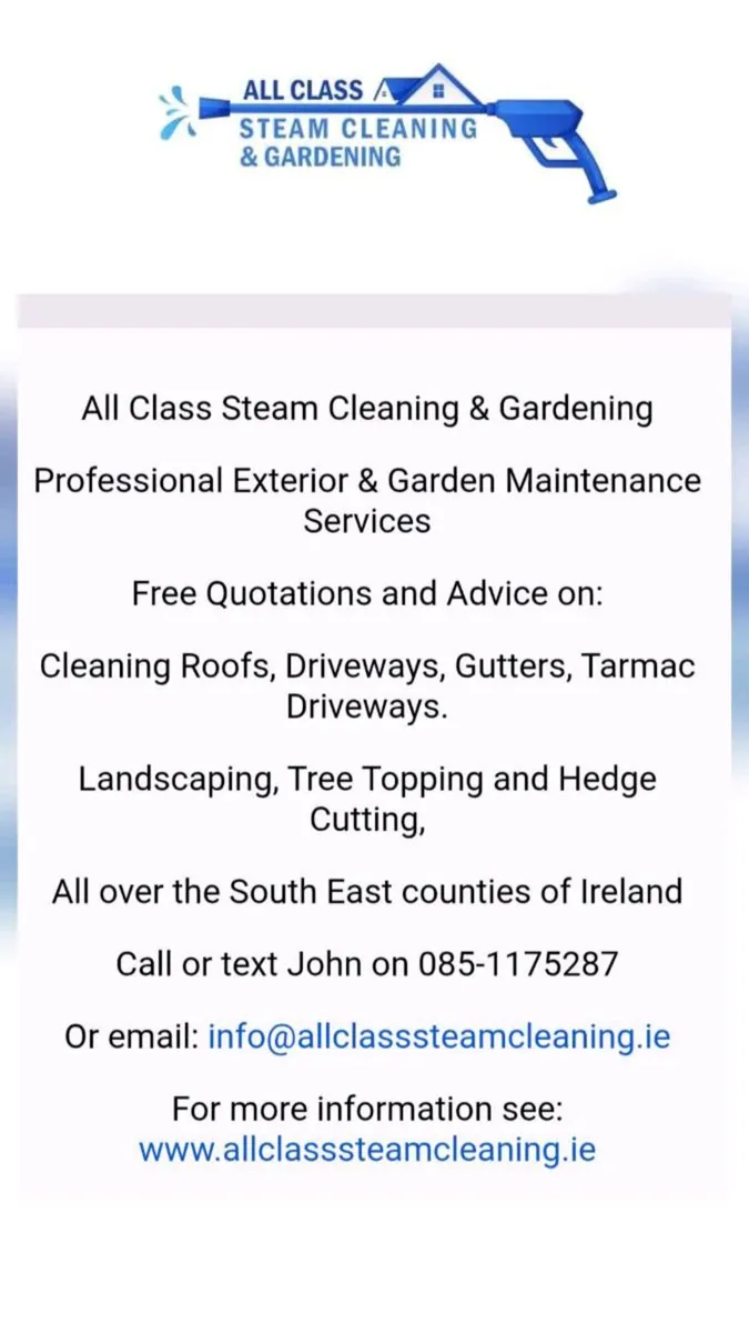 All Class steam cleaning and garden servic - Image 2
