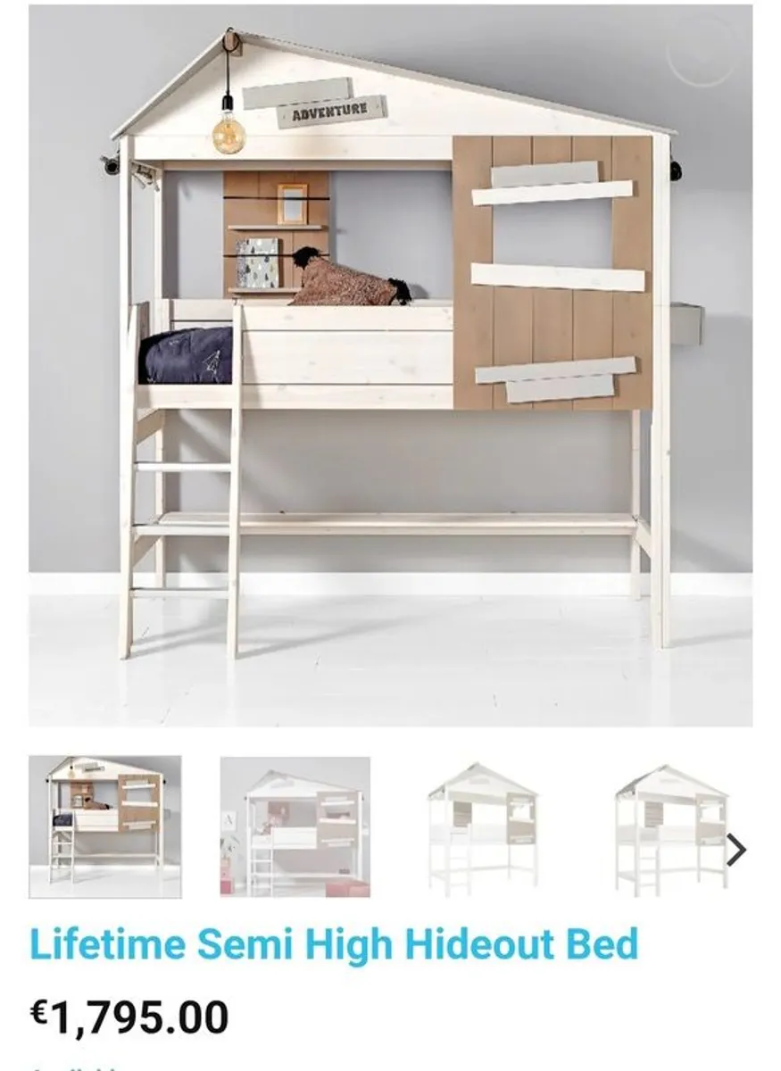 Lifetime Semi High Hideout children's bed. - Image 4