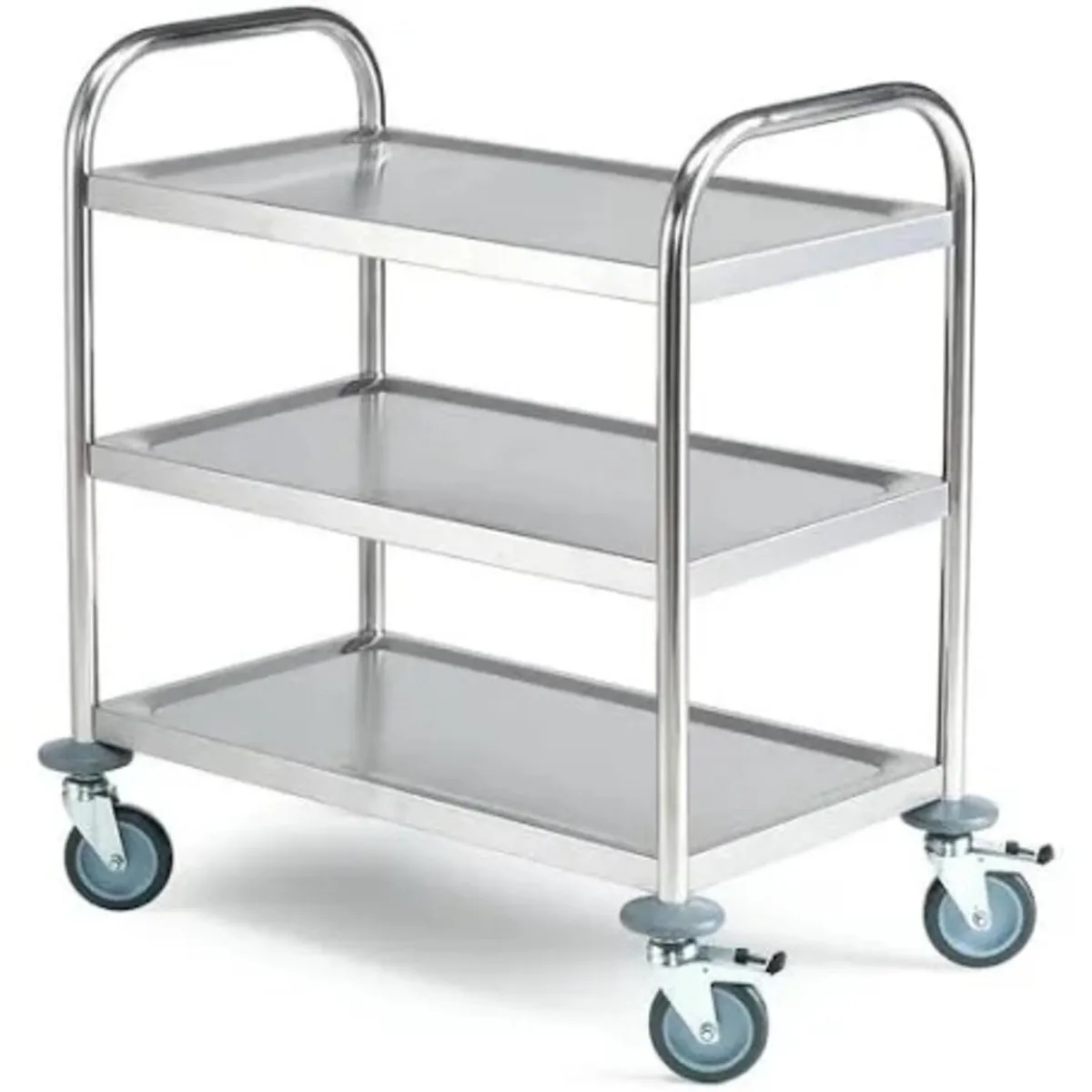 3 shelf stainless steel trolley