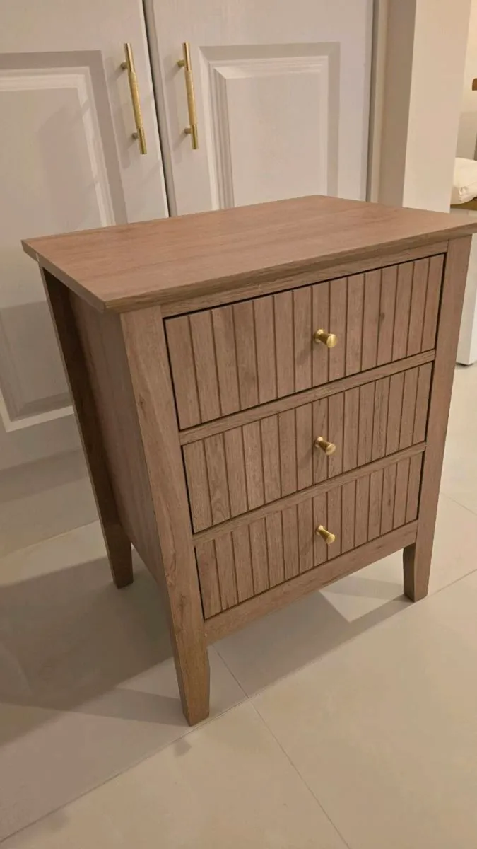 2 New Bedside Lockers - Image 1