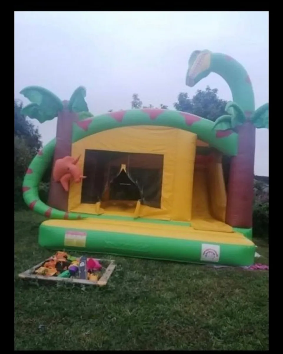 Dinosaur Slide Bouncing castle