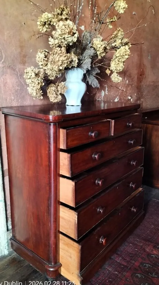 Victorian mahogany Chest of Drawers - Image 2