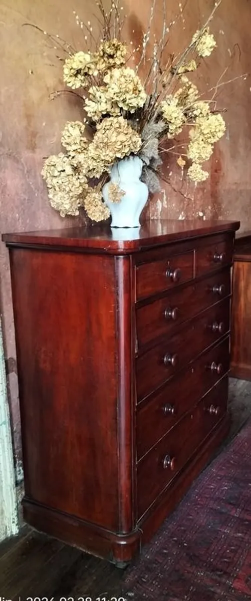 Victorian mahogany Chest of Drawers - Image 4