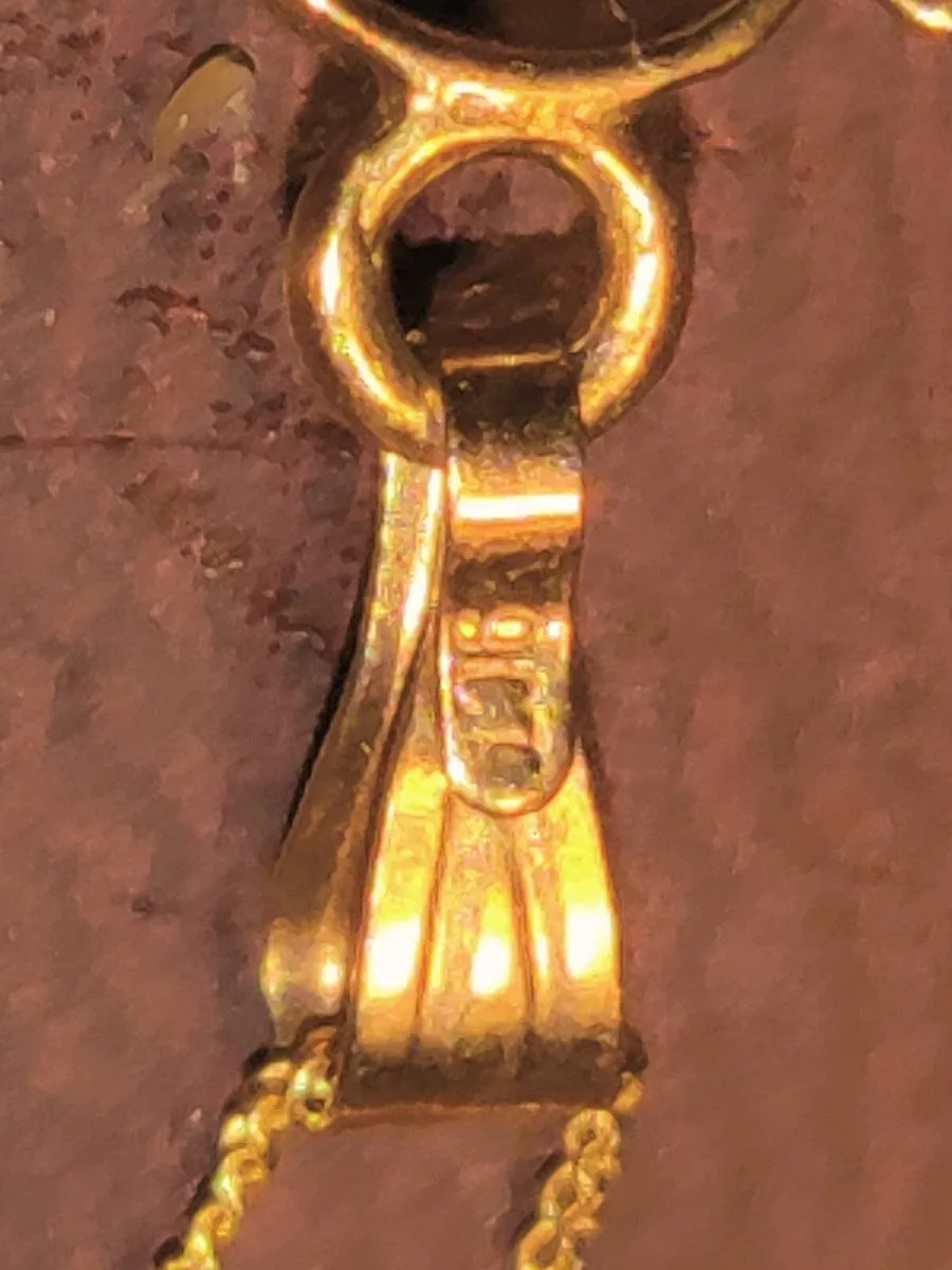 EDWARDIAN AMETHYST, 9CT THICK Gold 18" Necklace ! - Image 4