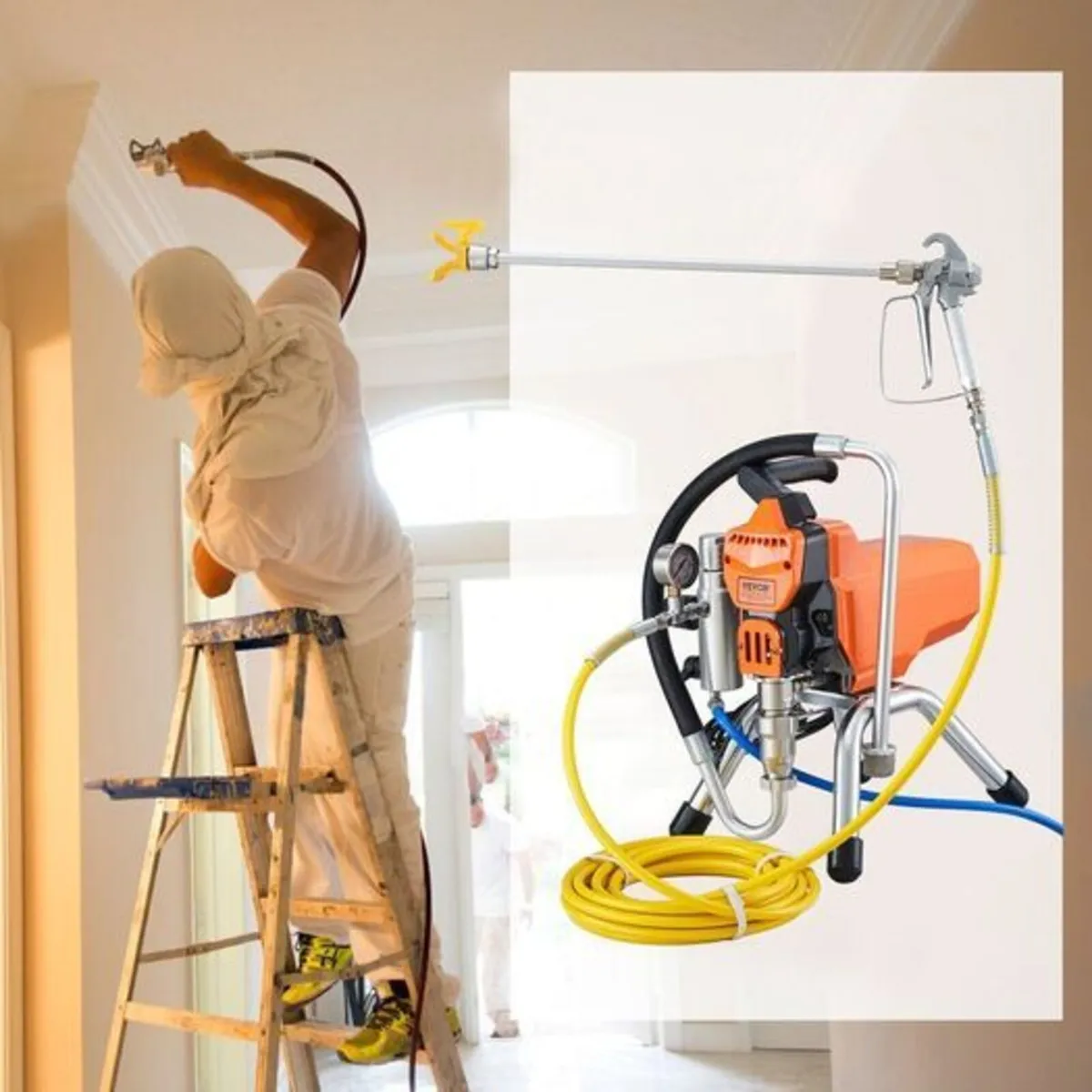 High Pressure Airless Sprayer Paint Spray Gun 2200 - Image 3