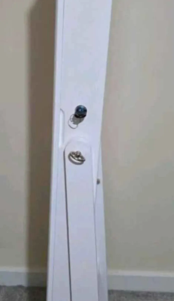 Lockable Jewellery Storage Mirror Armoire Freestan - Image 3