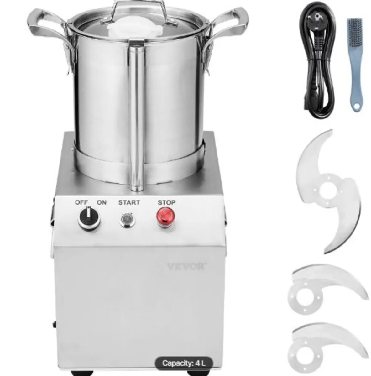 Food Processor & Vegetable Chopper, 4L Food-Grade - Image 1
