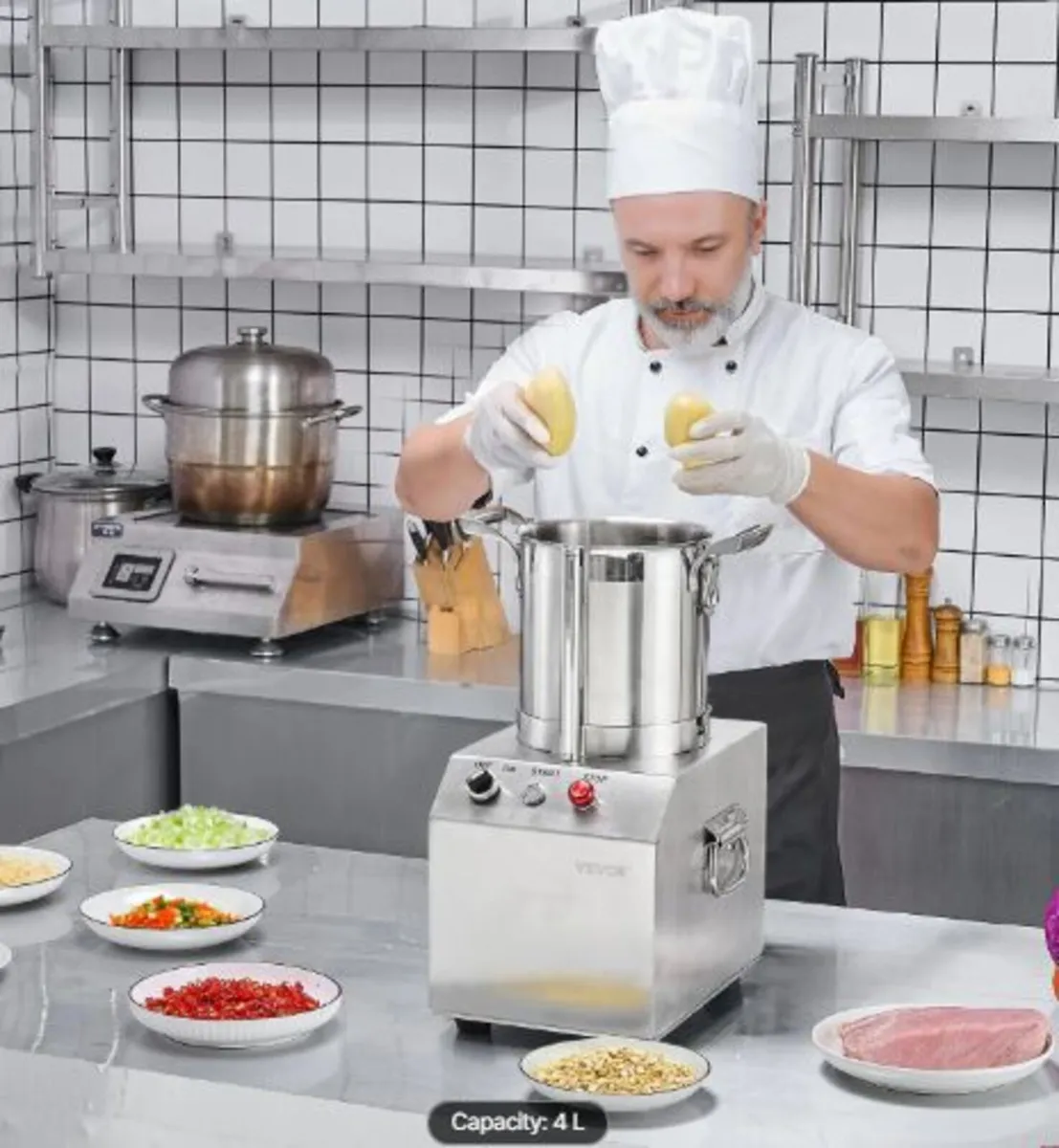 Food Processor & Vegetable Chopper, 4L Food-Grade - Image 4
