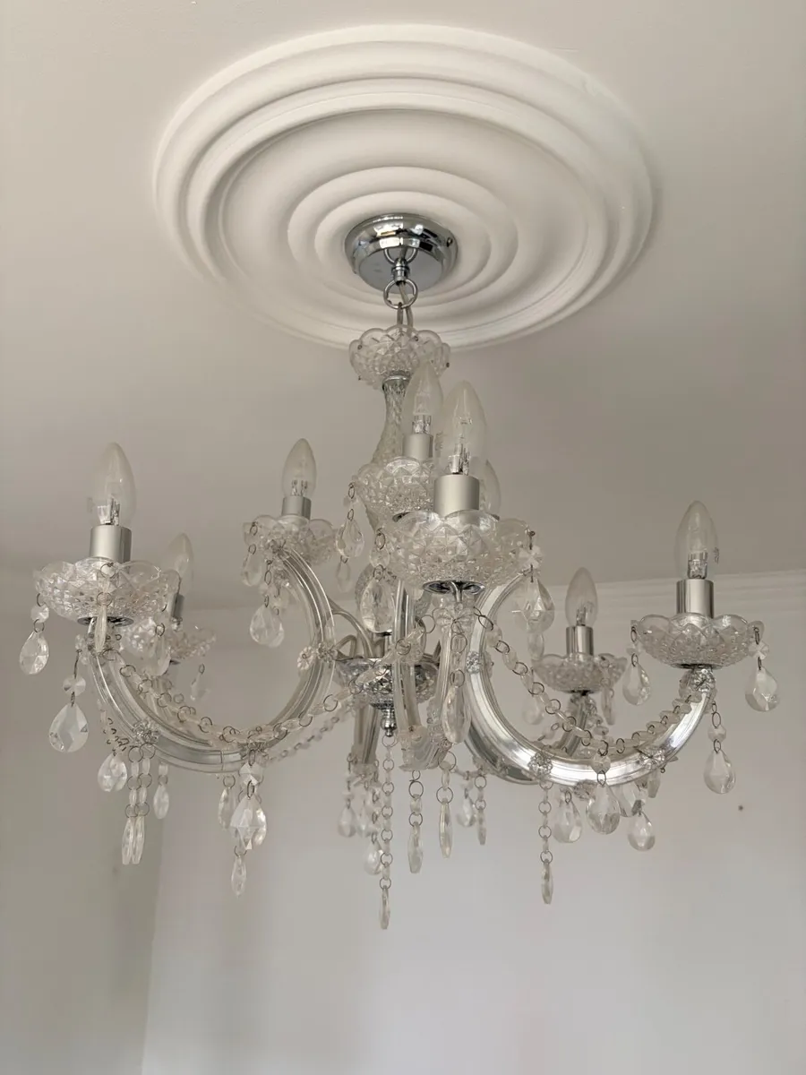 Ceiling chandelier x 2 for sale - Image 1