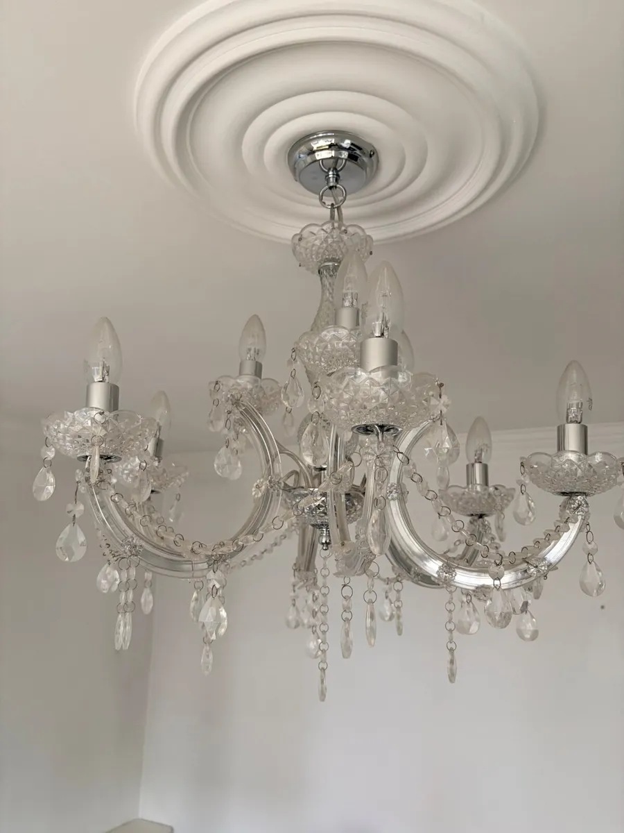 Ceiling chandelier x 2 for sale - Image 2