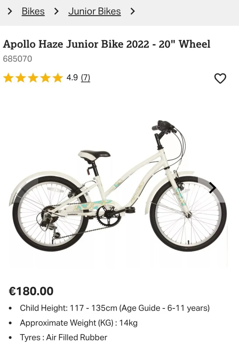 Kids bike excellent condition - Image 2