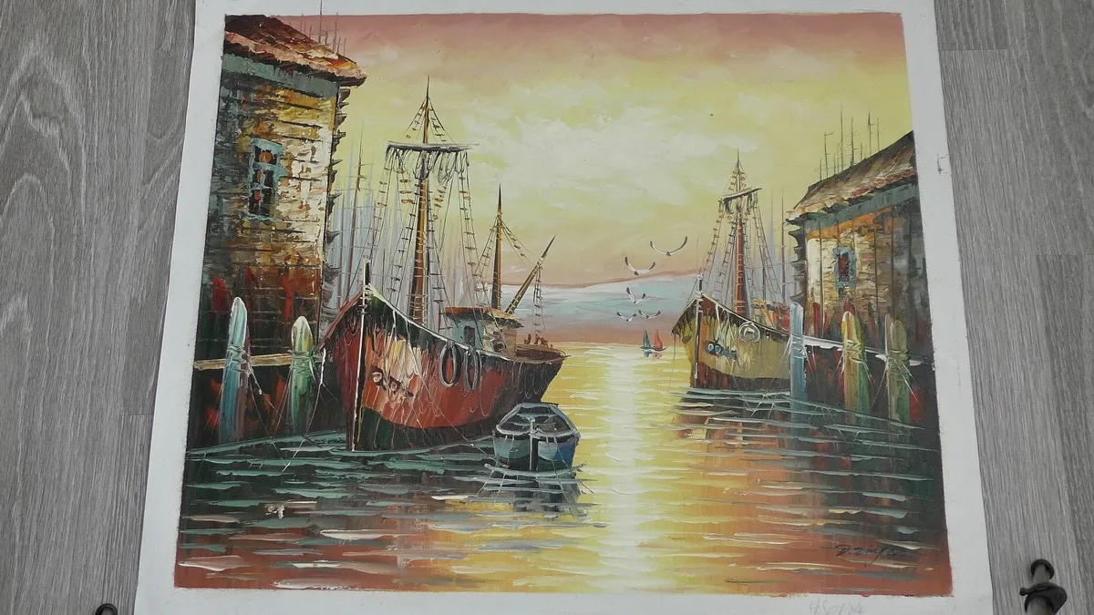 Oil Painting on Canvas.   Sign - Image 1