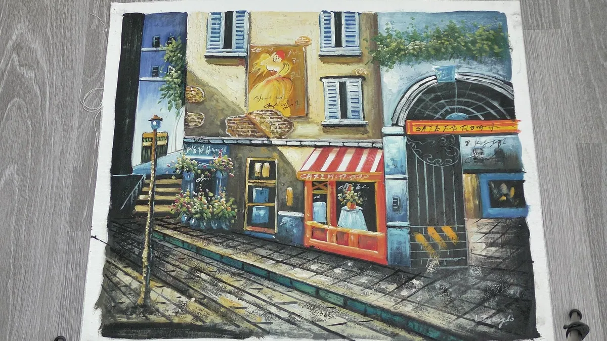 Oil Painting on Canvas.   Sign - Image 4