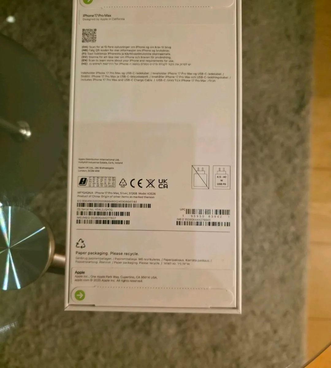 Apple Iphone 17 Pro Max 512GB IRISH - Image 2