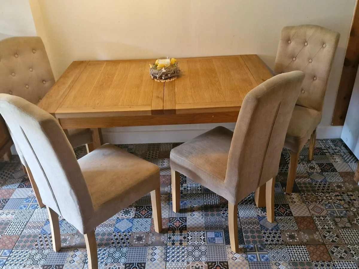 Table and 4 Chairs - Image 1