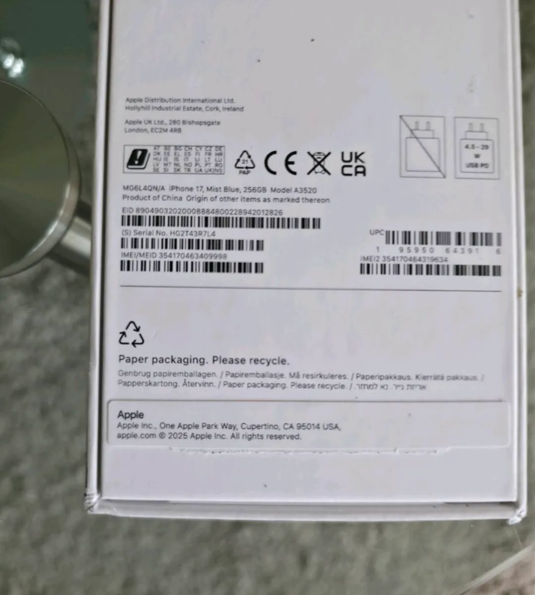 Apple Iphone 17 256GB IRISH - Image 2