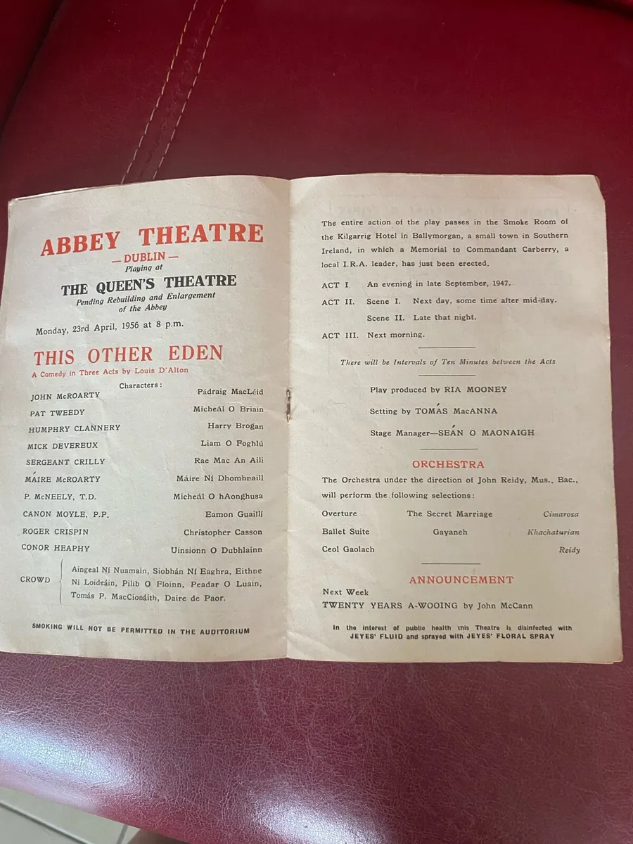 Vintage Abbey Theatre Programme - Image 4