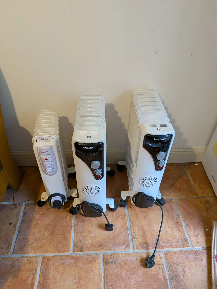 3 oil filled electric radiators