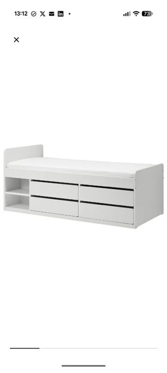 Single bed with storage - Image 2