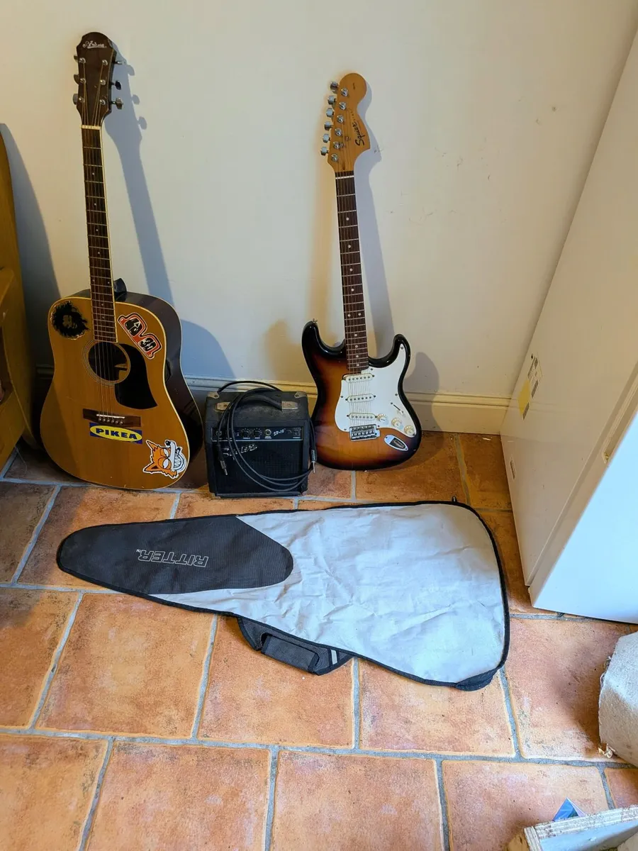 2 guitar, 2 amps - Image 1