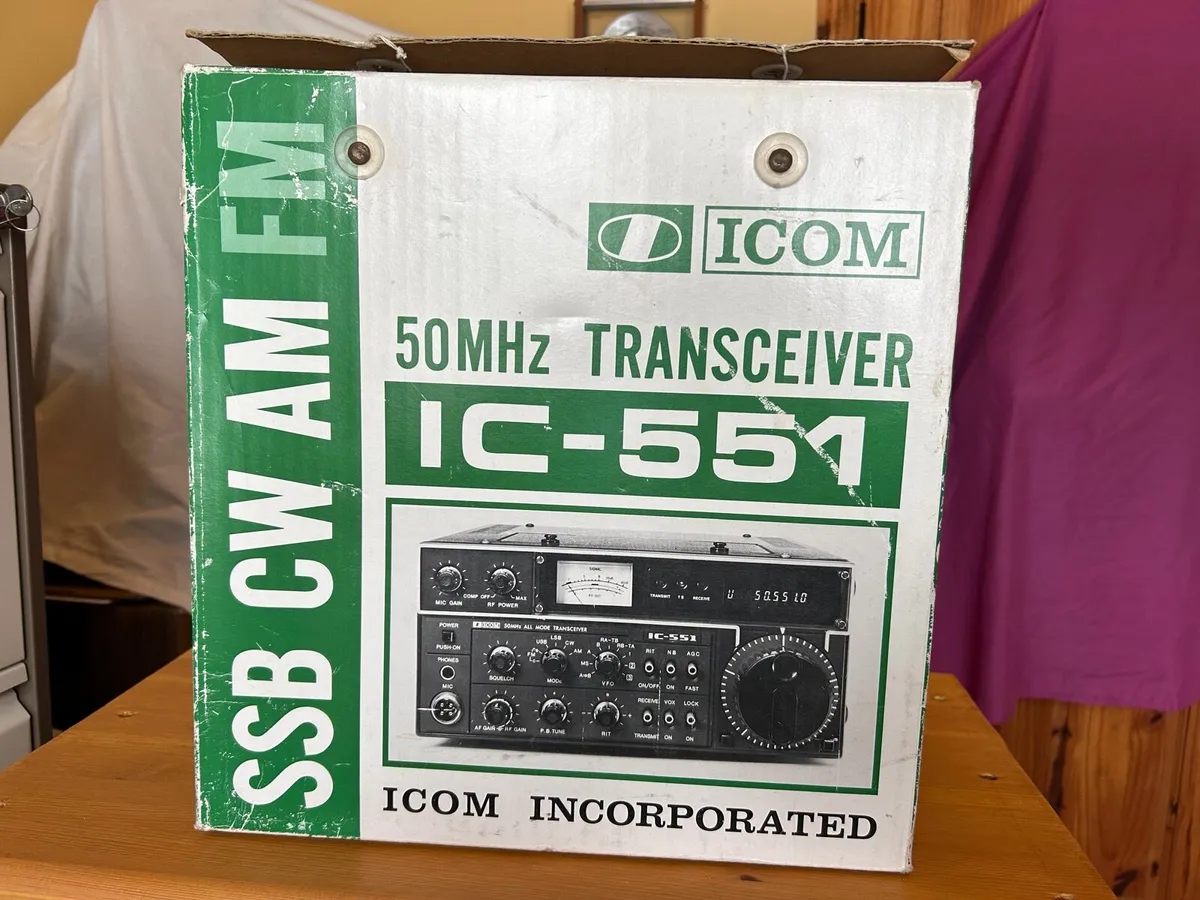 Ham radio icom ic 551 six meter multimode boxed - Image 4