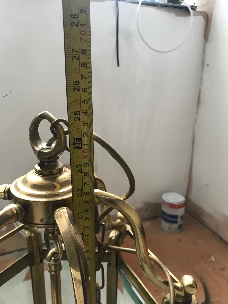 Antique brass lantern - Image 3