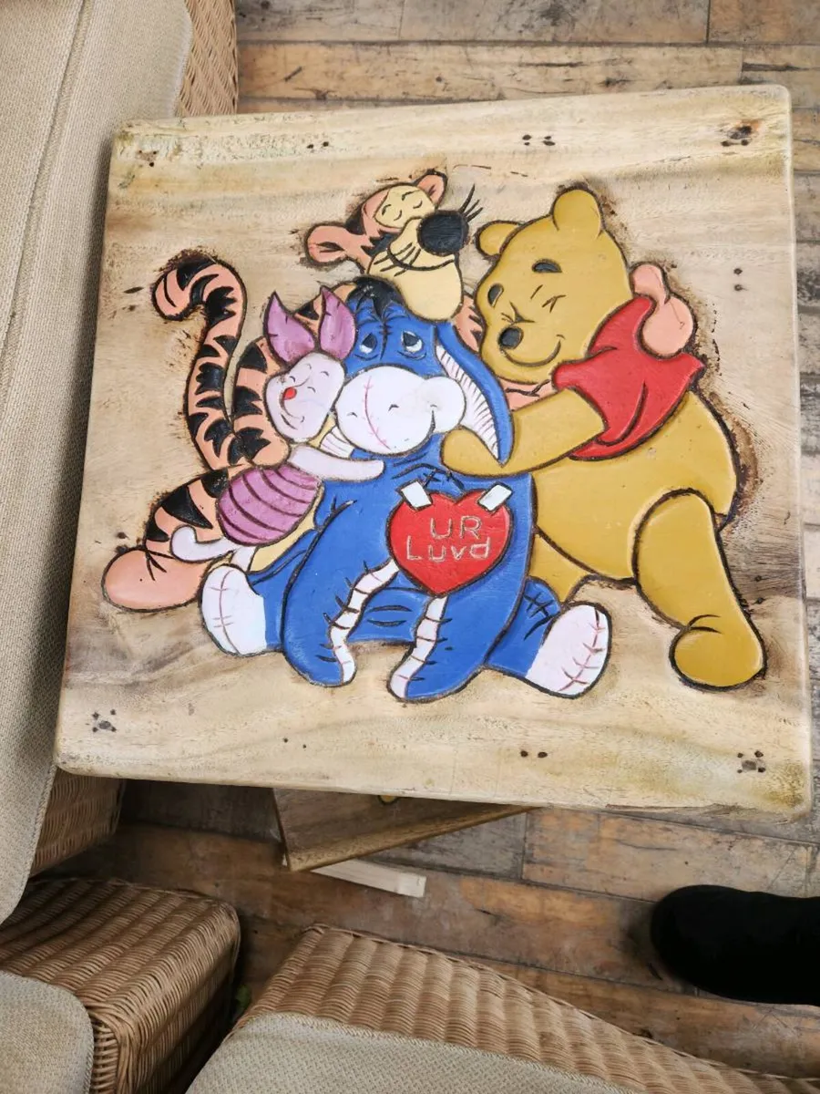 Children's wooden table set - Image 4