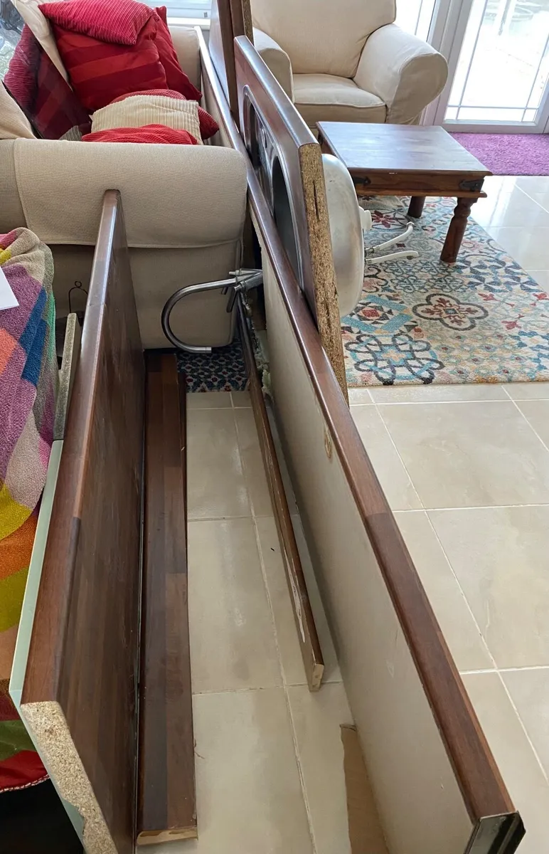 kitchen countertops with island sink and upstands - Image 4