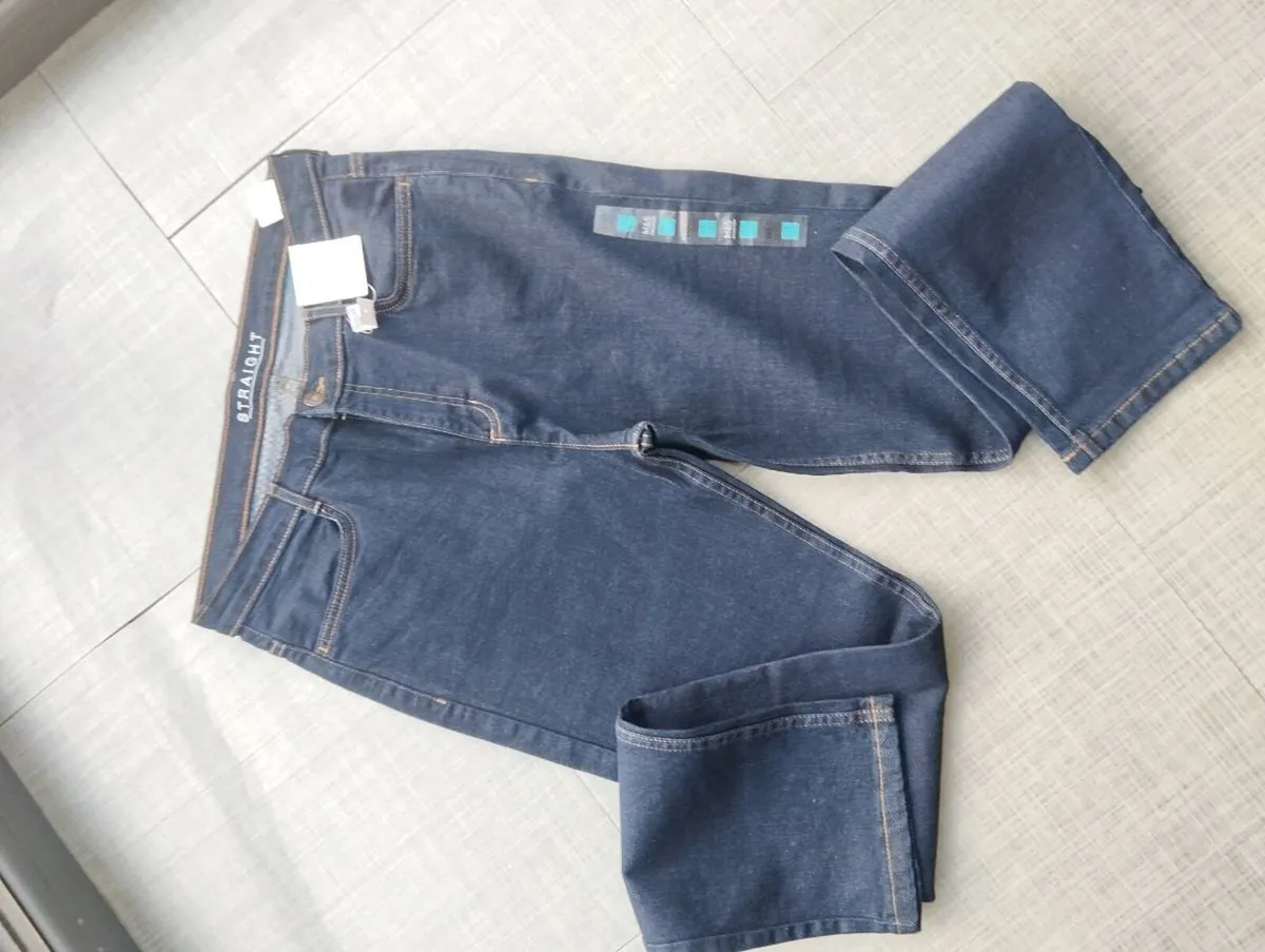 New M&S Straight Jeans, 14 long - Image 1