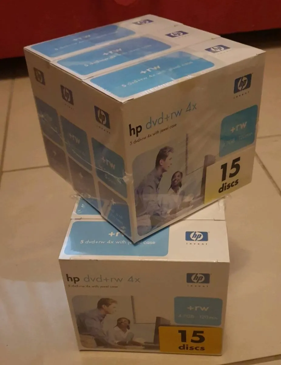 HP DVD-rw 4x - 3pk of 5 discs (2 available) - Image 1