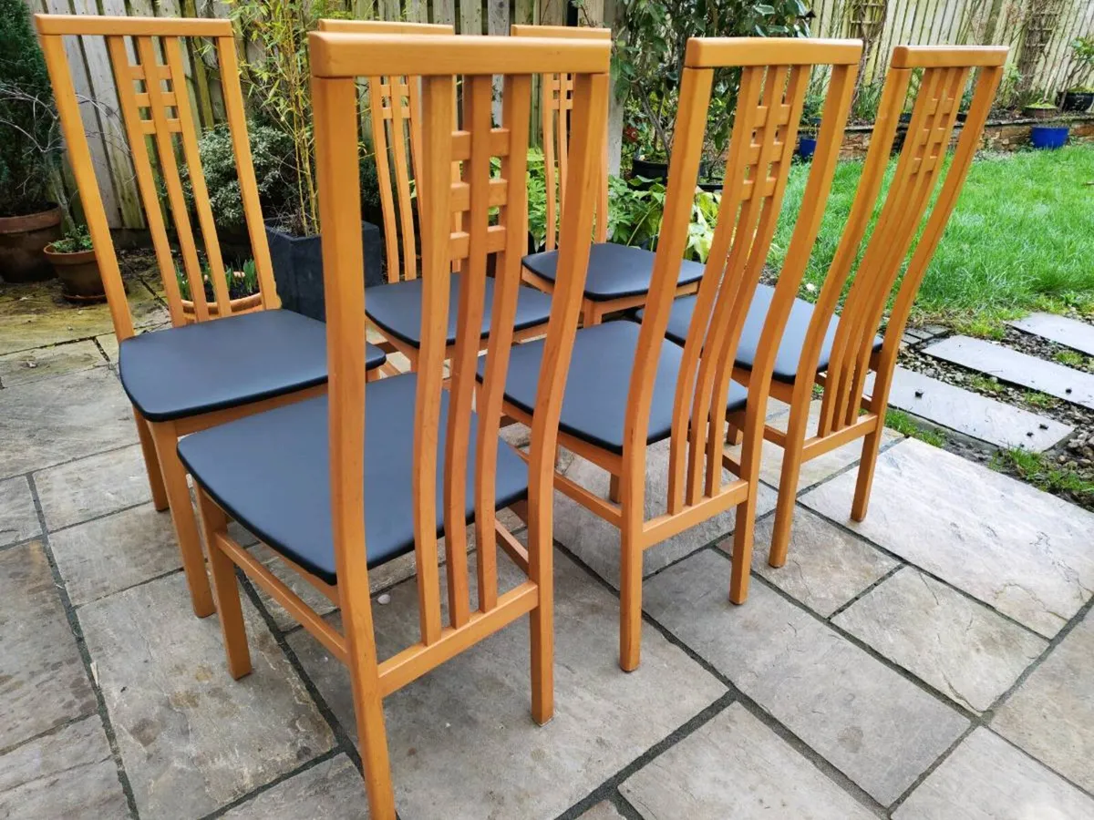 6 kitchen dining chairs - Image 3