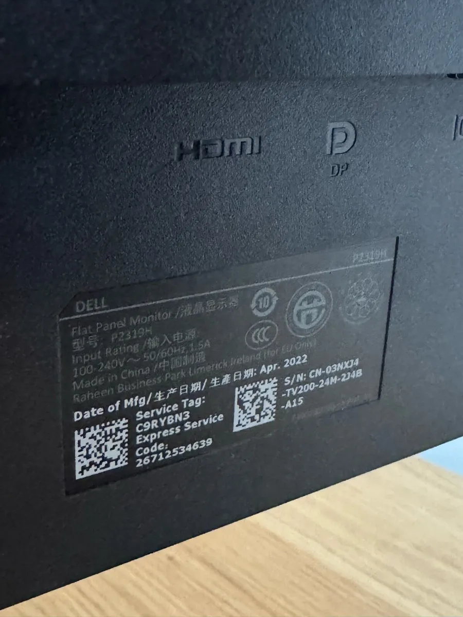 Dell P2319H 23” Monitor - Image 2