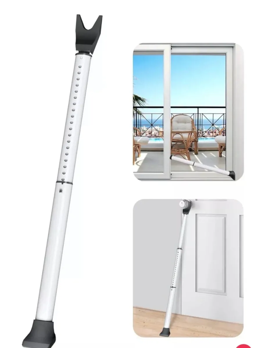Door / Patio Door Jammer Adjustable Security Bar - Image 3