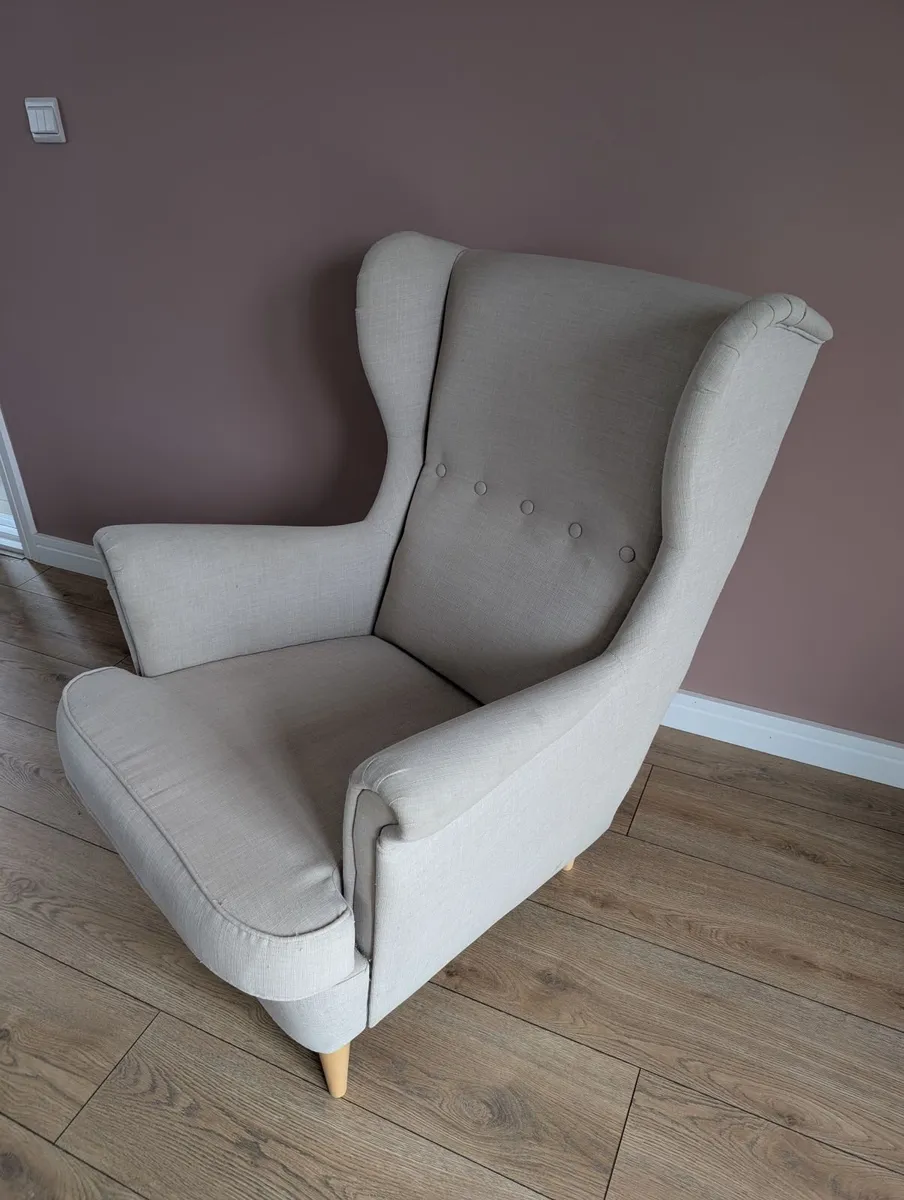 Armchair and footstool - Image 2