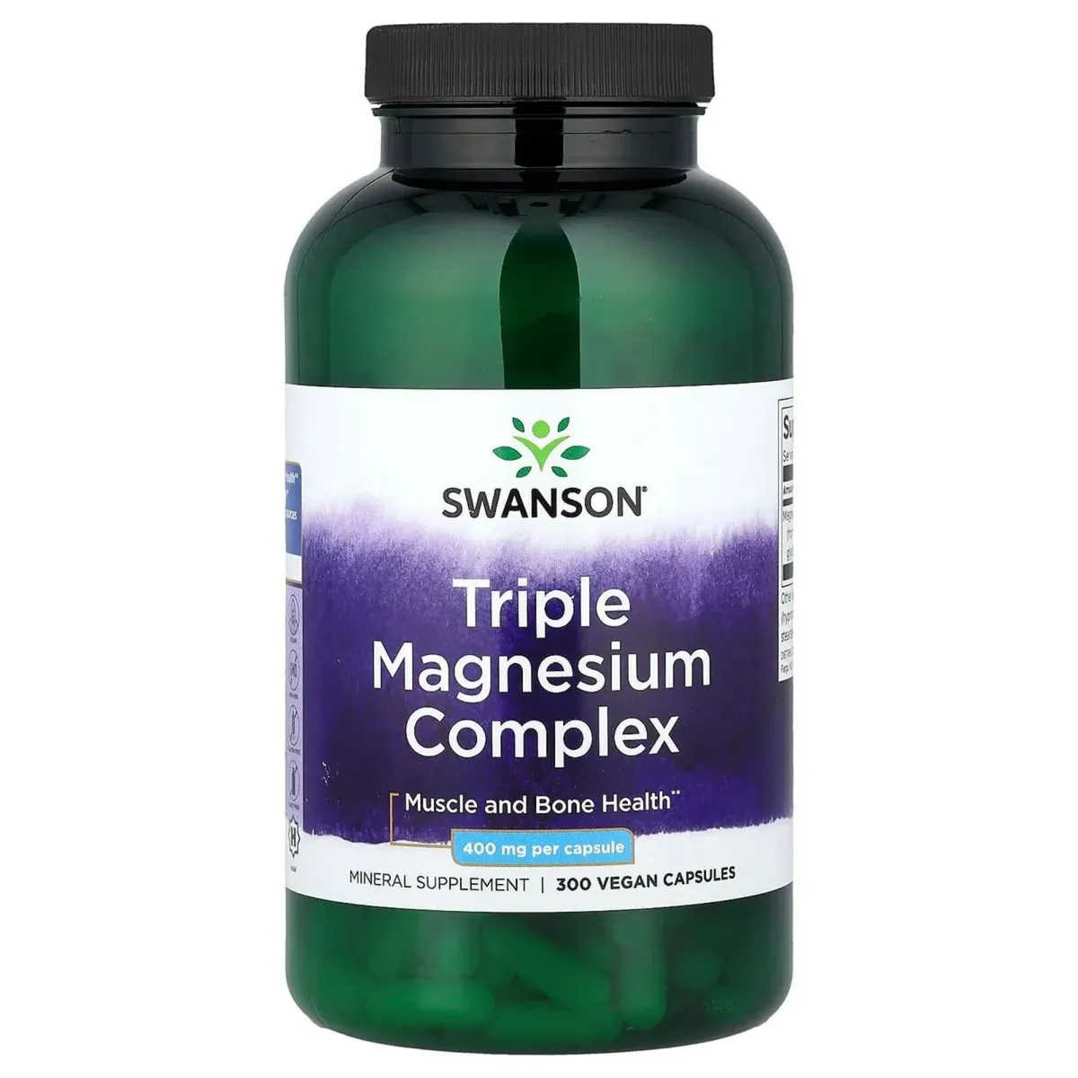 Triple Magnesium Complex, 400 mg, 300 Vegan Capsul - Image 1