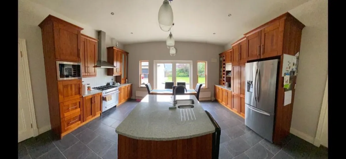 Solid cherrywood kitchen and granite countertops - Image 1