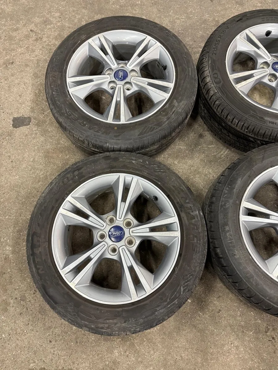 Ford Focus Alloy Wheels & Tyres 215/55/R16 - Image 2