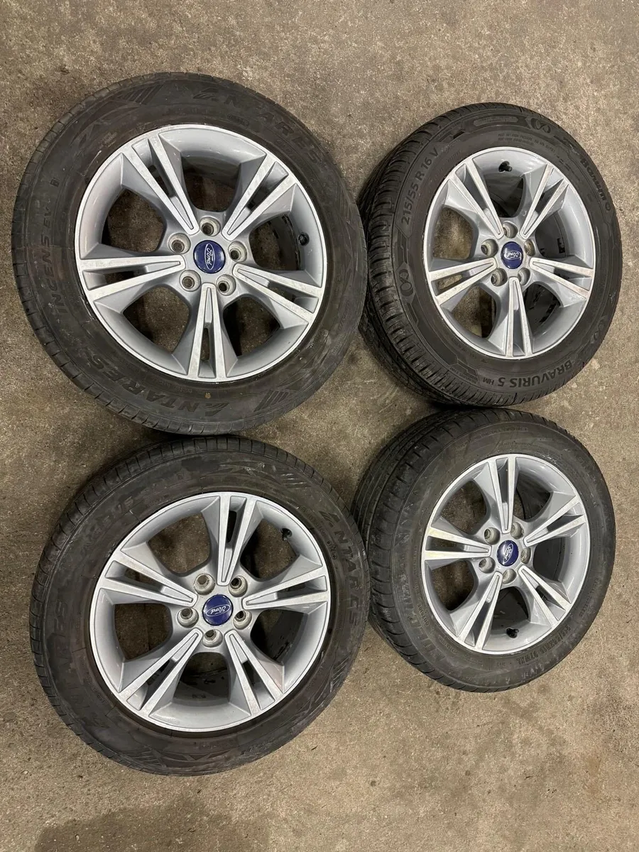 Ford Focus Alloy Wheels & Tyres 215/55/R16 - Image 3