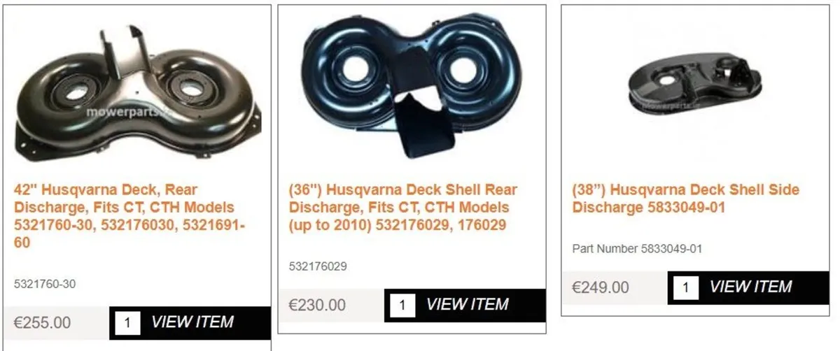 40" Castelgarden Mountfield Stiga Honda Deck - Image 2