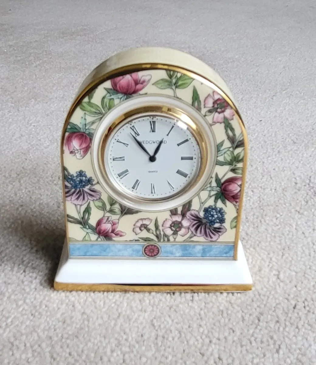 Wedgwood miniature clock," Sarah" design - Image 1