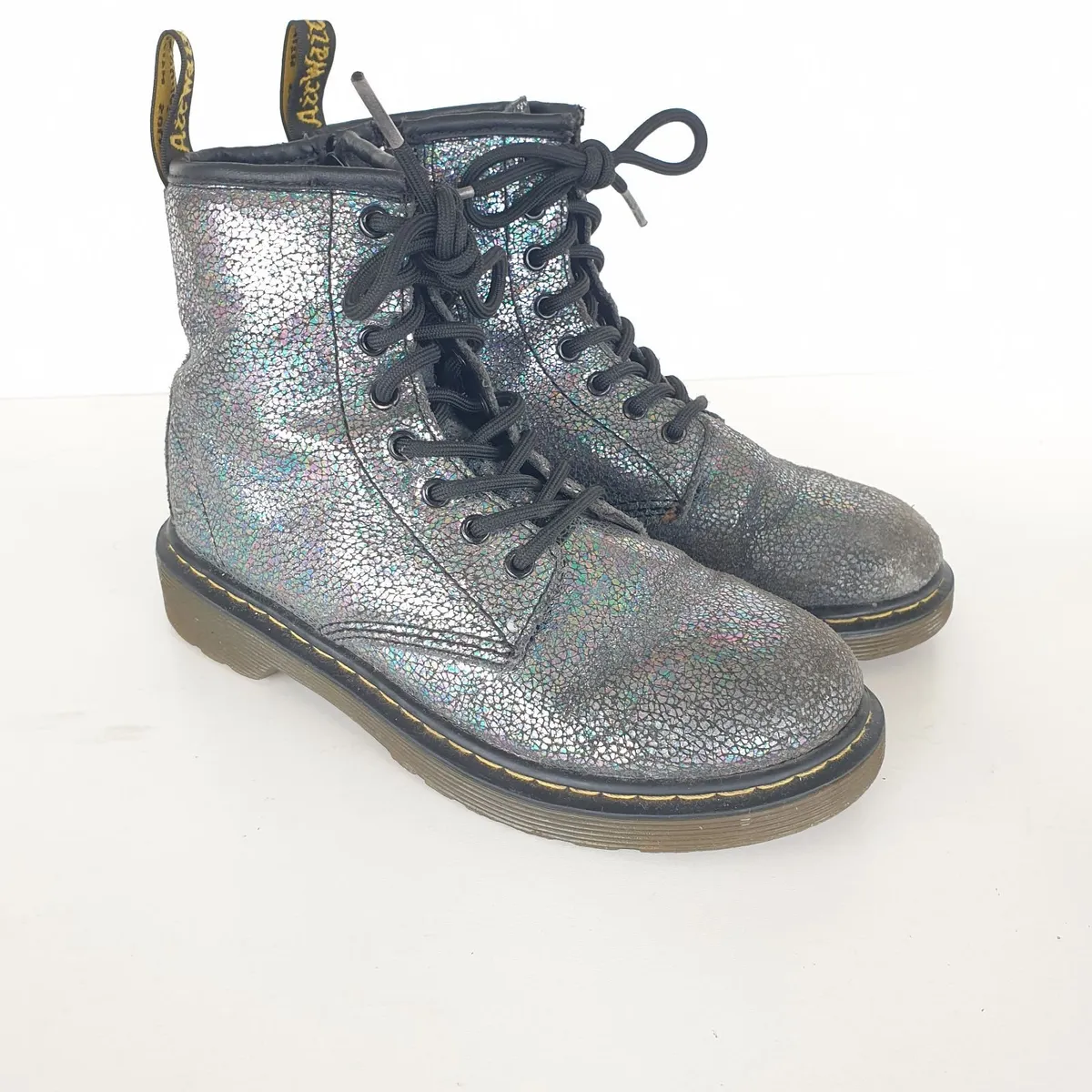 Dr Martens girls sparkly boots size 1 EU 33 Delane - Image 1