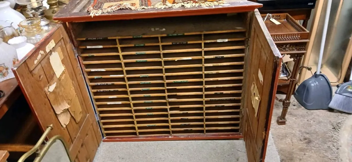 Antique Pigeon hole cabinet - Image 2