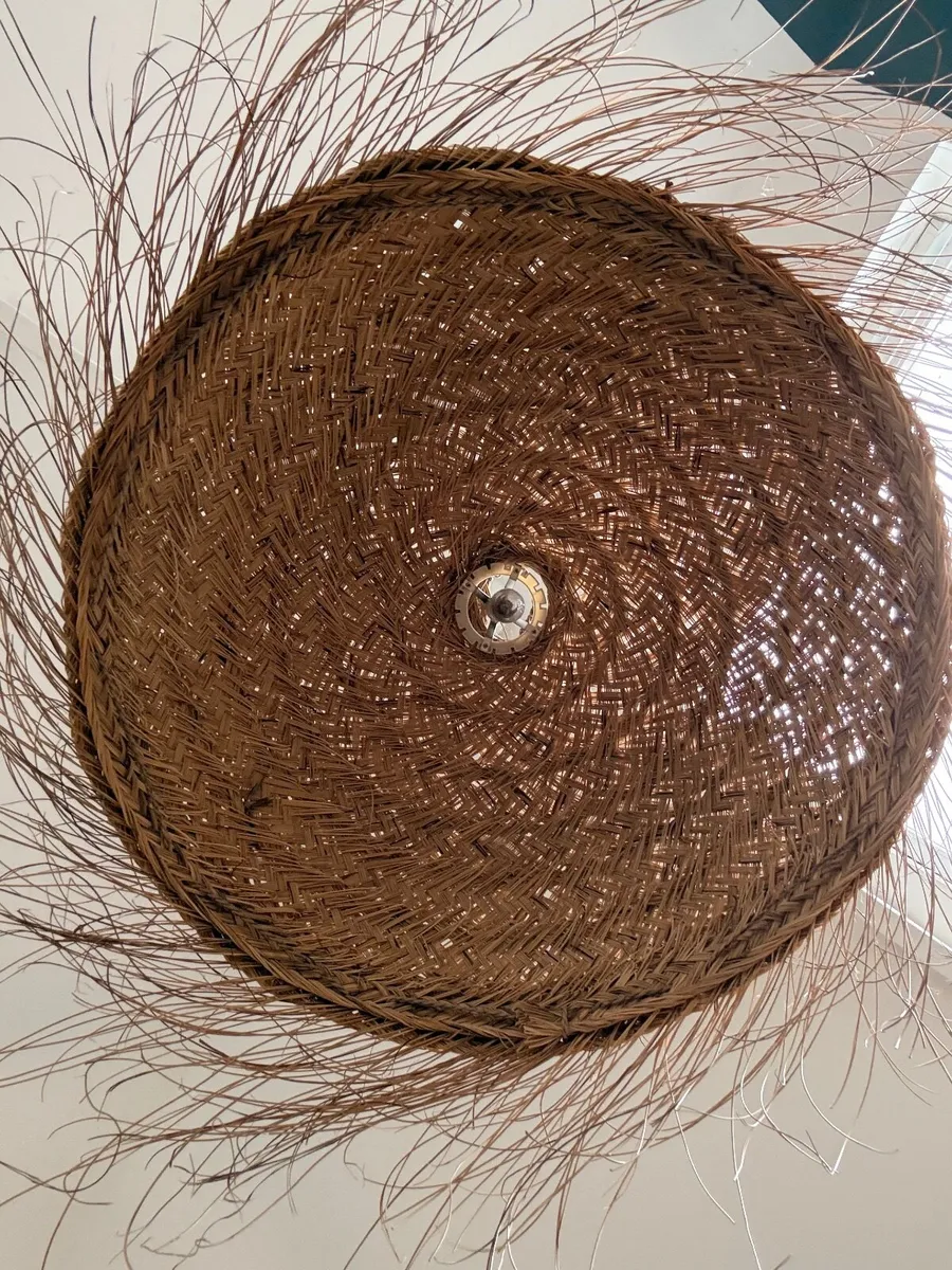 Braided pendant lampshade in natural fibre - Image 2