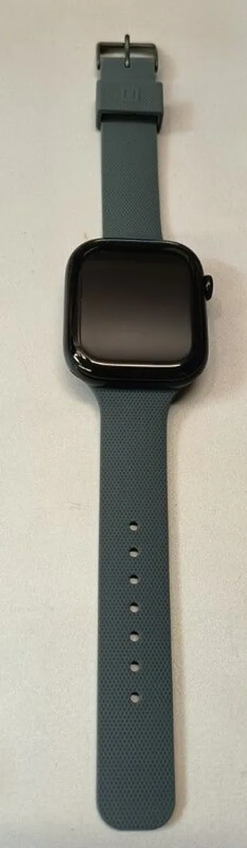 Apple Watch Series 10 46mm GPS Jet Black with Grey UAG Strap - Image 2