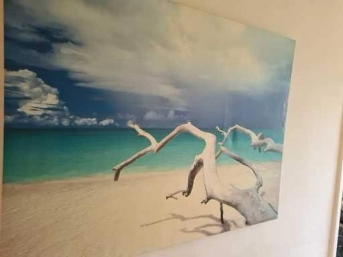 Large Print Deserted Beach 122cm x 90cm