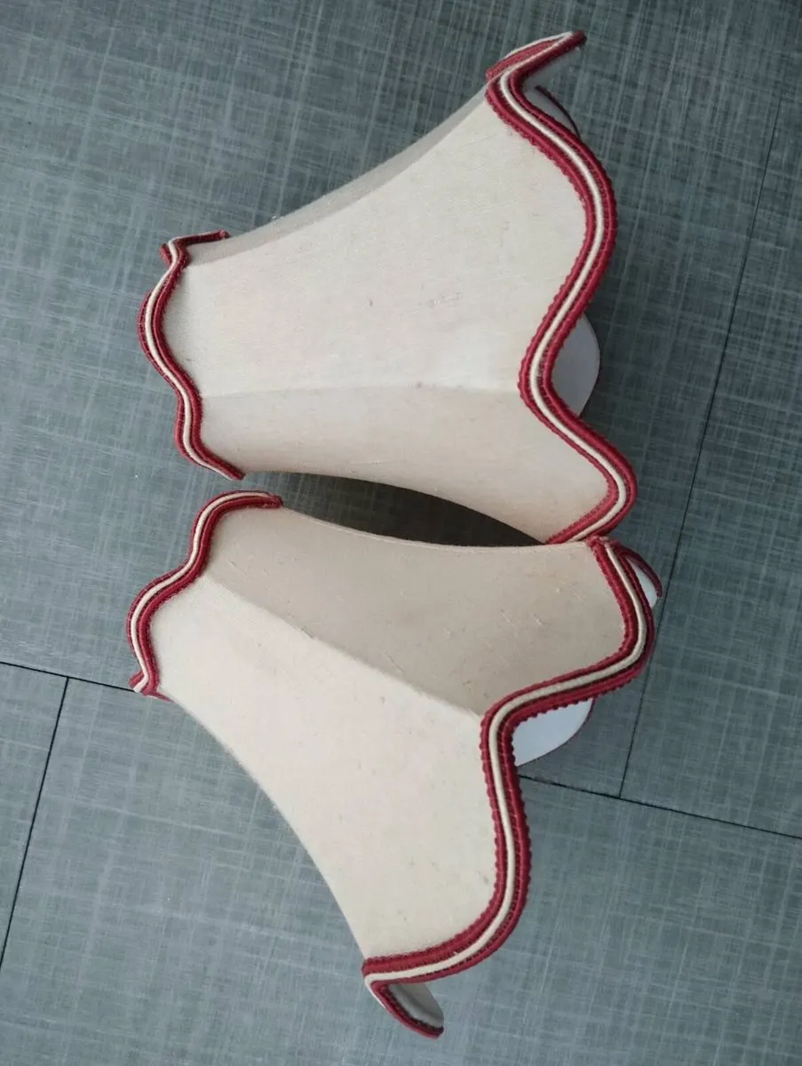 Vintage lamp shades, pair - Image 3